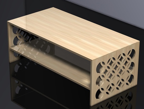 Circle coffee table